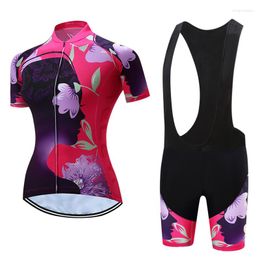 Racing Sets 2023 Women Cycling Jerseys Pro Team Clothing Bib Shorts Breathable Quick Dry Bicycle Wear Bike Clothes