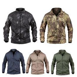 Outdoor Thin Windbreaker Shirt Jacket Hunting Shooting Mountaineering Clothes Hiking Windproof Clothing Camouflage Lightweight Ult2965