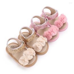 First Walkers 0-12 Months Baby Girls' Shoes Soft Sole Flower Infant Walking Toddler Bling Summer 1 Year