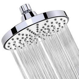 Bathroom Shower Heads Shower Head 6 Inch Anti-Leak Anti-Clog Fixed Rain Showerhead Rainfall Spray Relaxation and Spa for High Water Pressure and Flow 230612