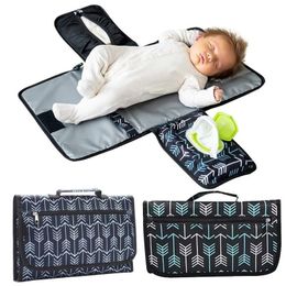 Changing Pads Covers Portable Baby Diaper Mat Multifunction Cover Travel Diaper Clean Hand Folding Diaper Bag Waterproof Changing Pad Babi Item 230613