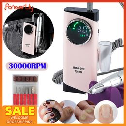 Nail Art Kits 30000RPM Drill Manicure Machine High Speed File Polishing Pedicure Gel Removal Callus Grinder Low Voice 230613