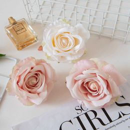 Dried Flowers 100Pcs Artificial Silk Rose Scrapbook Bridal Accessories Clearance Wedding Home Decoration Christmas Garland Flower Wall