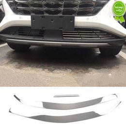 New for Hyundai Tucson NX4 2021 2022 Trim Front Lip Bumper Grille Anti-scratch Bright Strip Accessories