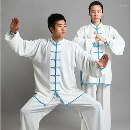 Ethnic Clothing TaiChi Uniform Traditional Chinese Long Sleeved Wushu Men KungFu Suit Uniforms Tai Chi