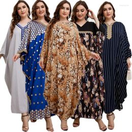 Ethnic Clothing Batwing Sleeve Loose Dress Modest Women Burqa Robe Muslim Abaya Kaftan Turkey Casual Pullover Shirts Islamic