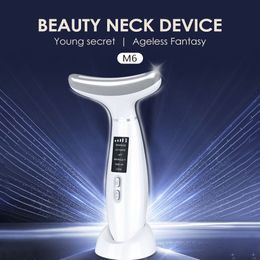 Face Massager Ice Compress Neck Beauty Device EMS Microcurrent Lifting Firming Machine Anti Wrinkle Thin Double Chin 230612