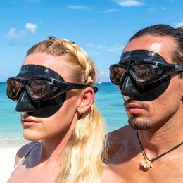 Diving Masks We-Fans Extreme Low Volume Free Diving Mask Scuba Snorkelling Spearfishing Black Silicon Mask Swimming Goggles For Scuba Dive 230612