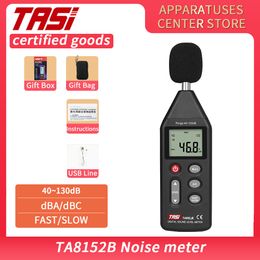 Noise Meters TASI TA8152B Digital Sound Level Meter Noise Meter Audio Detector LCD Display 40-130dB Tester Volume Decibel Measuring 230612