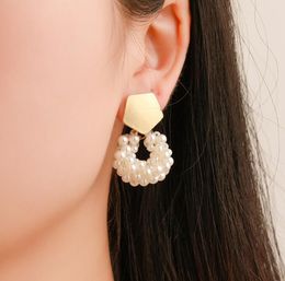 Charm Pearl Painting Butterfly Earring Stud Vintage Pied Ladies Earrings Frosted Punk Animal Flower Leaf Various Design For Girls Wo Ottne