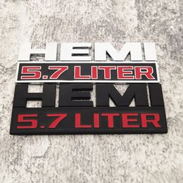 Party Decoration 1PC HEMI5.7 Litre Car Sticker For Auto Truck 3D Badge Emblem Decal Auto Accessories
