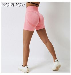 Active Shorts NORMOV Seamless Yoga High Waist Fitness Gym Summer Booty Workout Sports 2023 Clothes Cycling