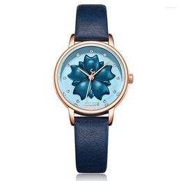 Wristwatches Sale Julius Cherry Blossom Lady Women's Watch Elegant Cute Clock Fashion Hours Real Leather Bracelet Girl's Birthday