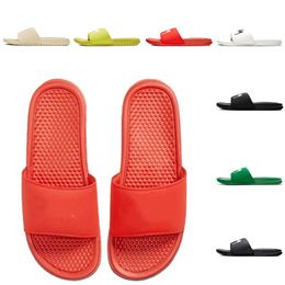 2023 designer men women slippers summer Benassi Cactus Habanero Red Sail Off Noir Pine Green pool slides beach sandals Fashion soft black white sandal flip flops