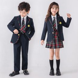 Clothing Sets Kids Adult Girls Boys Korea British Japan School Uniforms Outfits Men Japanese School Costume Women Anime Dress Clothes Set 230612