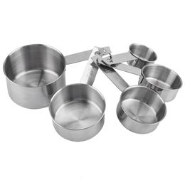 Measuring Tools 5 Pcs Stainless Steel Cup Set Rustproof Mirror Polished Multiple Models Precisely Marked Kitchen Baking 230613