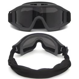 Tactical Goggles Shooting Sunglasses 3 Lens Tactical Accessories Airsoft Paintball Motorcycle Windproof Wargame Glasses4854815222t