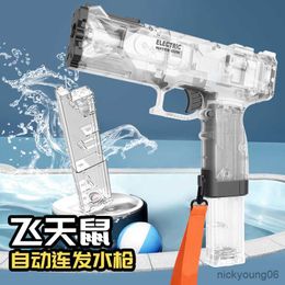 Sand Play Water Fun Cross-Border Electric Gun Power Storage Continuous Hair Large Capacity Automatic TikTok Tide High Press R230613