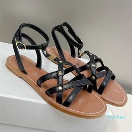 womens sandals flat Sandals Classic casual girl beautiful style Easy holiday sandal Upper Womens Designer Sandals