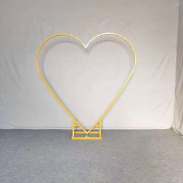 Party Decoration Wedding Arch Love Heart Shape Flower Stand Background DecorMetal Arches Propose Marriage Anniversaire