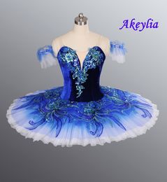 Dancewear Royal blue Bird YAGP Professional Ballet Competiton Tutu Skirt Women Pink Classical Pancake Tutu Costume Dress purple for girls 230612