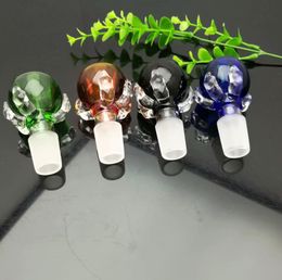 Glass Smoking Pipes Manufacture Hand-blown bongs Coloured Dragon Claw Glass Bubble Head