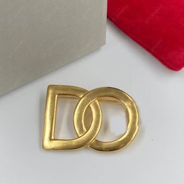 Luxury designer Fashion letters Pins Brooches Gold Simple Brooch Pins for men and women for suit sweater dress Jewellery