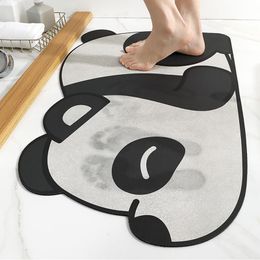 Mats 40*60cm Cartoon bathroom door antislip mats household bathroom entrance absorbent floor mats bathroom quickdrying cushions