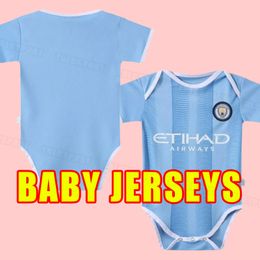 Baby Clothes 2023 2024 HAALAND soccer jerseys 23 24 DE BRUYNE PHILLIPS MANS CITIES GREALISH MAHREZ MANCHESTERS FODEN ALVAREZ home Kids
