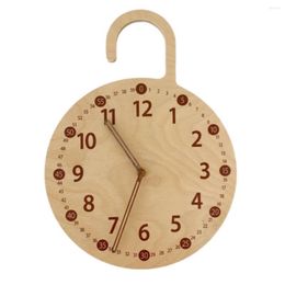 Wall Clocks Clock Korean Version Home Solid Wood Mute Creative Minimalist Digital Fashion Decorative D711D