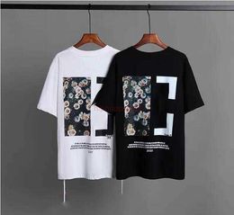 OFFes Summer Men's Graffiti T-shirts Womens T Shirt Designers Clothing Loose Tees Tops Man Casual Street Graffiti Shirt Sweatshirt Short Sleeve Tshirts Whites Tees