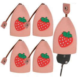 Storage Bags Pull Out Key Case 5PCS Car With PU Leather Creative Cute Large Capacity Protective Bag