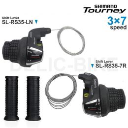 Bike Groupsets SHIMANO Tourney 3x67 Speed Shifters SLRS35 REVOSHIFT Shift Lever 3x6s 3x7s 6v 7v 18 21 Original parts 230612