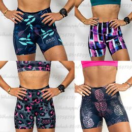 Women's Leggings TRES PINAS Women Racing Yoga Shorts Spodenki Damskie Legging Fitness Pants Running Elastic Femme Biker Shorts Deportivo Mujer