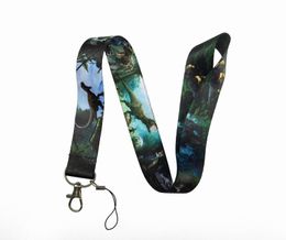 Designer children Keychain Animal Dinosaur park Lanyard Keychain ID Badge Holders Card Cover Rope Key Lanyard Neck Straps Key Rings Accessories Gifts