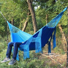 Hammocks High Quality 200x150cm Hammock Garden Swing Sleeping Bed Romantic Lace Outdoor Camping Hanging Portable