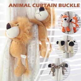 Curtain Poles Jungle Forest Animals Tieback Holder Hooks Tie Backs Children Room Decoration Accessories Holdback Straps 230613