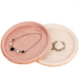 Jewellery Pouches Velour Ring Earring Tray Display Solid Colour Soft Glasses Organiser Holder For Table Home Dresser Counter