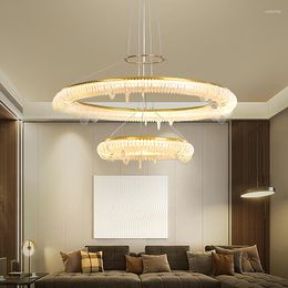 Pendant Lamps Modern Simple Villa Fashion Living Room Chandelier Bedroom Study Creative Warm Conference Hall Desk Dining Pendent Lamp