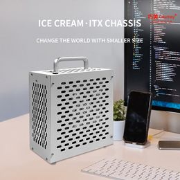 Qiaomei ice cream case mini mini small host case computer desktop case portable itx motherboard shell