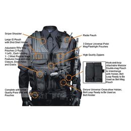 Military Molle Vest Army Tactical Equipment Hunting Armor Vest Airsoft Gear Paintball Combat Protective Vest Outdoor Clothing53007270W