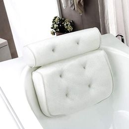 Pillows 30Soft Bathtub Pillow Headrest Waterproof PVC Bath Pillows Cushion Head Neck Rest Pillows With Suction Cups Bathroom Accessories