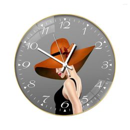 Wall Clocks Clock Time Device Hanging Decor Vintage Style Fine Workmanship Compact Size Long-lasting Nordic Home Supplies