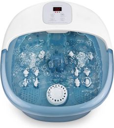 Bathtubs Gasky Foot Spa Foot Bath Massager With Hot Bubble Vibration And Auto Off 14 Massage Rollers Shiatsu Massage Foot Soaker For Feet