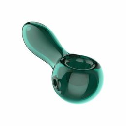 Smoking Blown Glass Hand Pipes Cheap Pyrex Glass Tobacco Spoon Pipes Mini Small Bowl Pipe Unique Pot Pipes Smoking Pieces Pbtvk