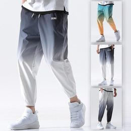 Pants Mens Pants Joggers Streetwear Loose Ankle length Trousers Elastic Waist 2021 Summer New Male Casual Sport Hip Hop Sweatpants