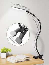 Reading room USB mini desk lamp gooseneck magnifying glass desk lamp with clamp