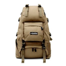 Outdoor Mountaineering 40l Large Capacity Backpack Hiking Travel Camping Army Fan Tactical Camo Bag 20023