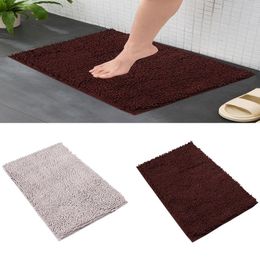 Carpets Bathroom Decoration Bath Rug Mat With Super Water Absorbent Soft Microfiber Solid Fabric Rugs For Shower Pet #t2g