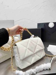 Designer 19 Series Bag Soft Flap Handbags Vintage Classic Quilted Cc Shoulder Bags Gold-tone Silver-tone Metal Thick Chain Crossbody Fashion 25/30